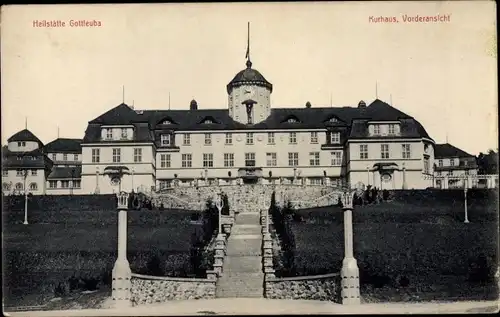 Ak Bad Gottleuba in Sachsen, Heilstätte, Kurhaus, Vorderansicht