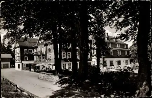 Ak Jagdhaus Schmallenberg Hochsauerland, Blick auf Gasthof Wiese