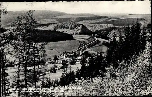 Ak Elkeringhausen Winterberg im Sauerland, Ort mit Umgebung