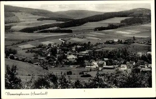 Ak Wiemeringhausen Olsberg im Sauerland, Ort mit Umgebung