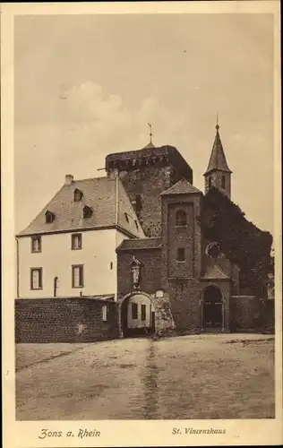 Ak Zons Dormagen am Niederrhein, St. Vincenzhaus