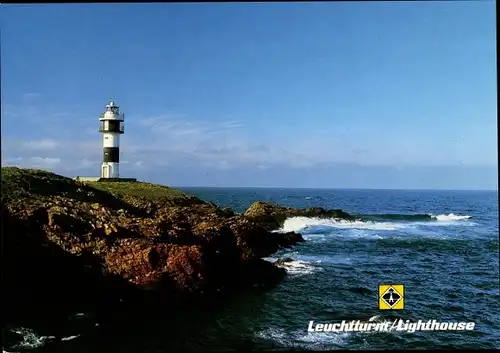 Ak Ribadeo Galicien Spanien, Leuchtturm, Lighthouse
