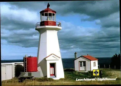 Ak Québec Kanada, Leuchtturm Forillonark