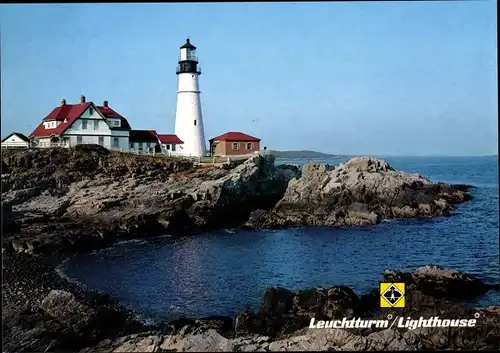 Ak Portland Maine USA, Leuchtturm Portland Head