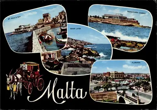 Ak Floriana Malta, St. Paul's Bay, Ghar Lapsi, Dragonara Casino, Kutsche