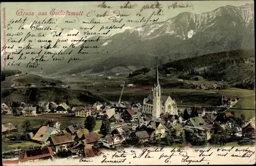 Ak Escholzmatt Kanton Luzern, Panorama vom Ort