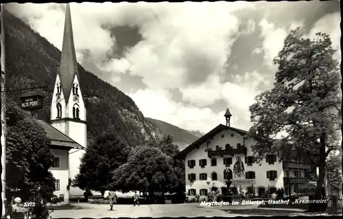 Ak Mayrhofen im Zillertal Tirol, Gasthof Kramerwirt