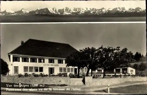 Ak Neuchâtel Neuenburg Stadt, Hotel de la Vue des Alpes