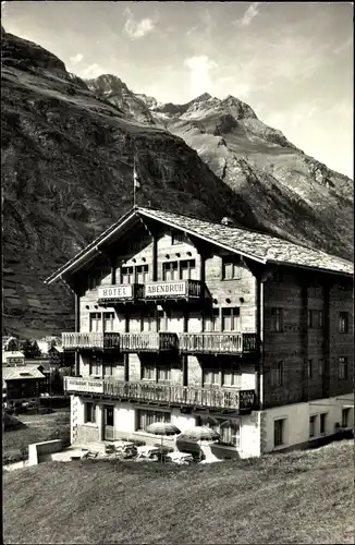 Ak Zermatt Kanton Wallis Schweiz, Hotel Abendruh