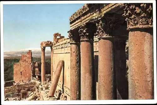 Ak Baalbek Libanon, Temple of Bacchus, Southern Side
