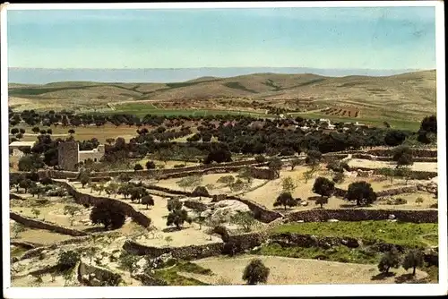 Ak Betlehem Palästina, Blick nach der Wüste und dem Hirtenfeld