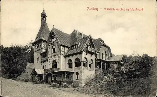 Ak Aachen in Nordrhein Westfalen, Waldschlösschen im Stadtwald