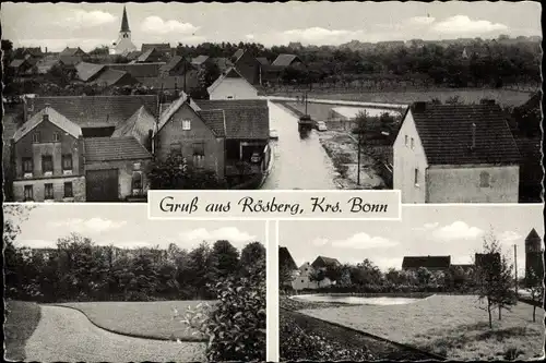 Ak Rösberg Bornheim am Rhein, Teilansichten