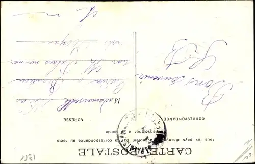 Ak 1 April, 1er Avril, Zwei vermenschlichte Fische