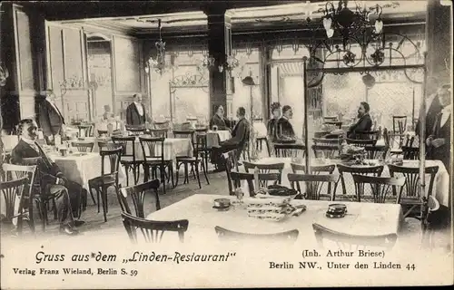 Ak Berlin Mitte, Linden Restaurant, Unter den Linden 44