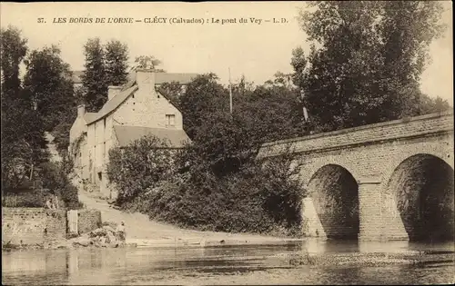 Ak Clécy Calvados, Le Pont du Vey