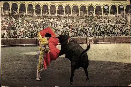 Ak Corrida de toros, Stierkampf, Torero