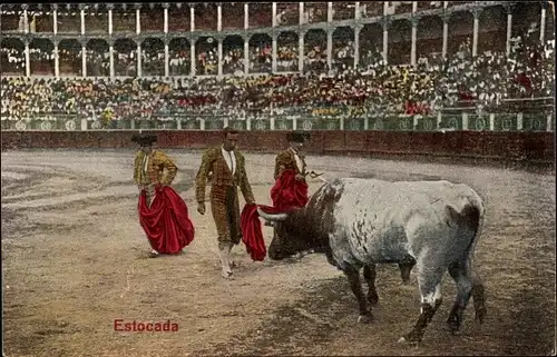 Ak Corrida de toros, Estocada, Stierkampf