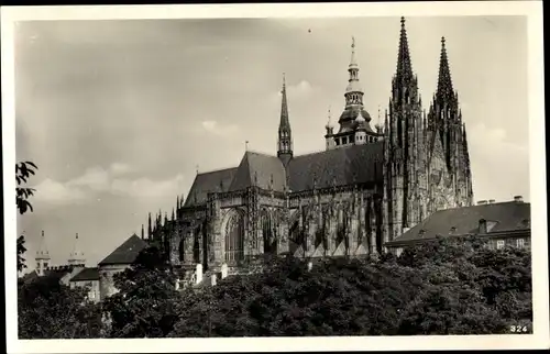 Ak Praha Prag Tschechien, St. Veitsdom