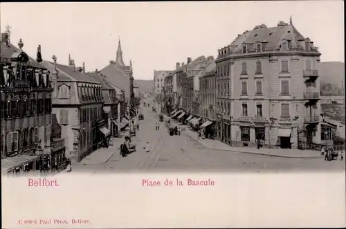 Ak Belfort Territoire de Belfort, Place de la Bascule