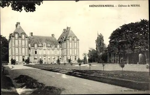 Ak Brémontier Merval Seine Maritime, Chateau de Merval