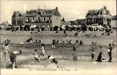 Ak Cayeux sur Mer Somme, La Plage