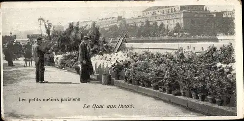 Ak Paris, Les petits metiers parisiens, le Quai aux fleurs