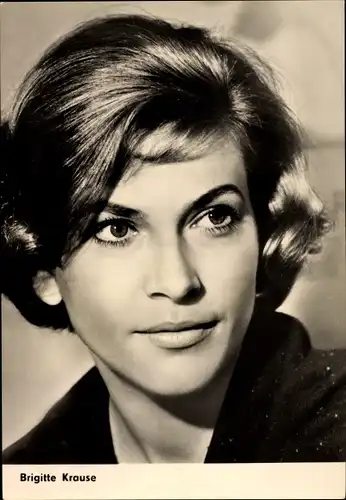 Ak Schauspielerin Brigitte Krause, Portrait