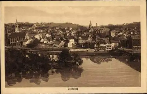 Ak Werden Essen im Ruhrgebiet, Gesamtansicht vom Ort