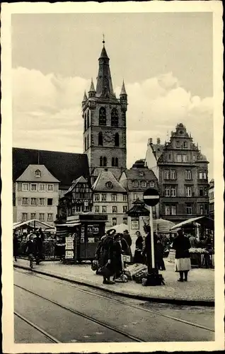 Ak Trier an der Mosel, Marktplatz