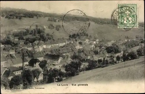 Ak Le Locle Kt Neuenburg, Vue generale