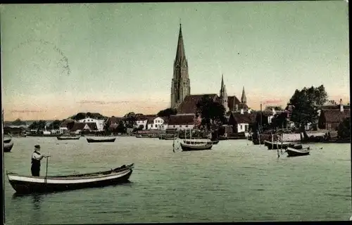 Ak Schleswig in Schleswig Holstein, Dom vom Kloster aus gesehen