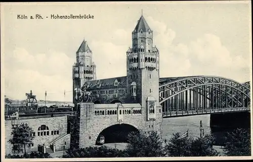 Ak Köln am Rhein, Hohenzollernbrücke, Stengel 47903