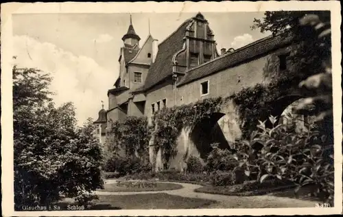 Ak Glauchau in Sachsen, Schloss