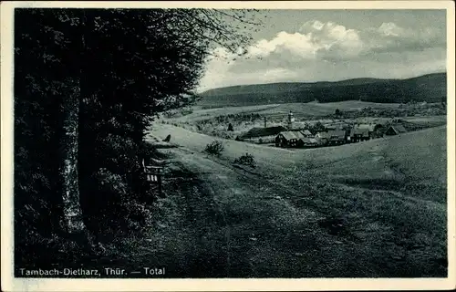 Ak Tambach Dietharz in Thüringen, Totale