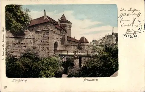 Ak Nürnberg in Mittelfranken, Frauentor, Trenkler 17065