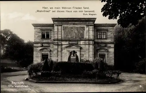 Ak Bayreuth in Oberfranken, Villa Wahnfried