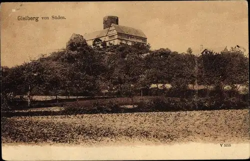 Ak Krofdorf Gleiberg Wettenberg in Hessen, Blick zur Burg