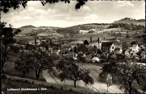 Ak Kirschhausen im Odenwald Heppenheim an der Bergstraße Hessen, Totale