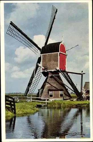 Ak Hazerswoude Südholland, Molen, Windmühle