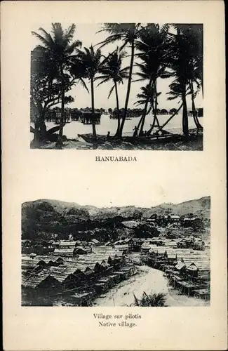 Ak Hanuabada Port Moresby Papua Neuguinea, Village sur pilotis, Dorfansichten 