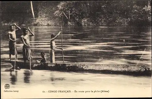 Ak Alima Französisch Kongo, En route pour la pêche