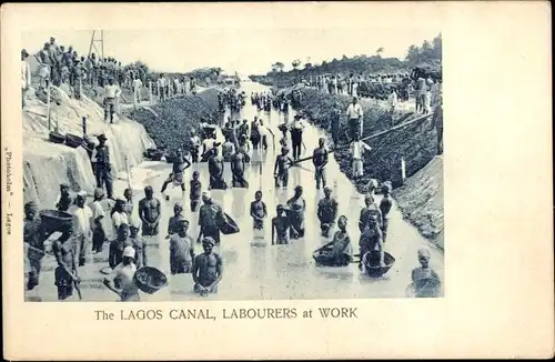 Ak Lagos Nigeria, The Lagos Canal, Labourers at Work