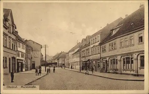 Ak Ohrdruf in Thüringen, Marktstraße
