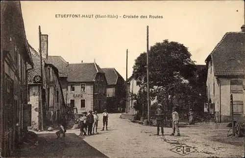Ak Étueffont-Haut Territoire de Belfort, Croisée des Routes
