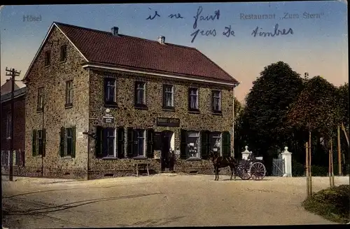 Ak Hösel Ratingen Nordrhein Westfalen, Restaurant zum Stern, Bes. Wilh. Bergbusch, Bahnhofstraße