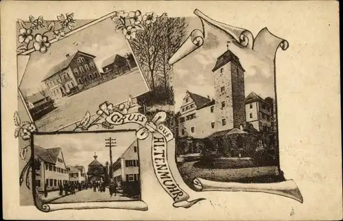 Ak Altenmuhr Muhr am See Mittelfranken, Ortspartien