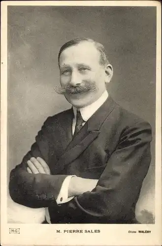 Ak Pierre Sales, Schriftsteller, Portrait