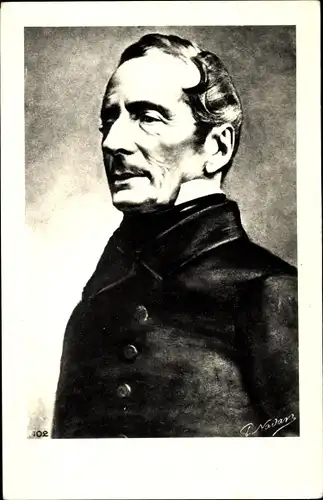 Ak Alphonse de Lamartine, Französischer Schriftsteller und Abgeordneter