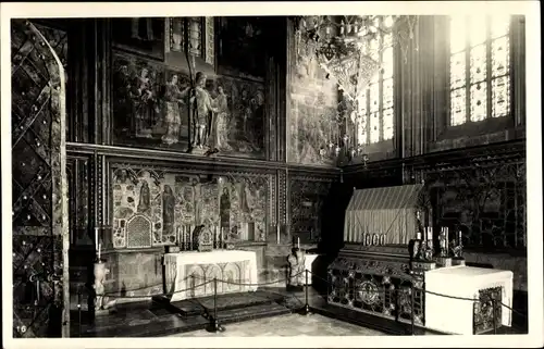 Ak Praha Prag Tschechien, St. Veitsdom, St. Wenzelskapelle